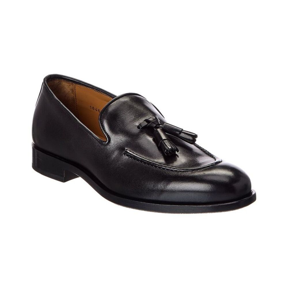 Antonio Maurizi Leather Loafer, Black